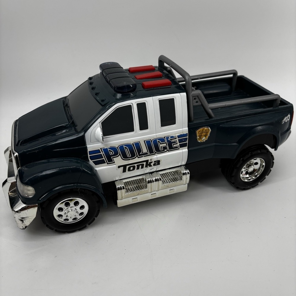 Tonka Rescue Force Police Pickup Truck Tested Works